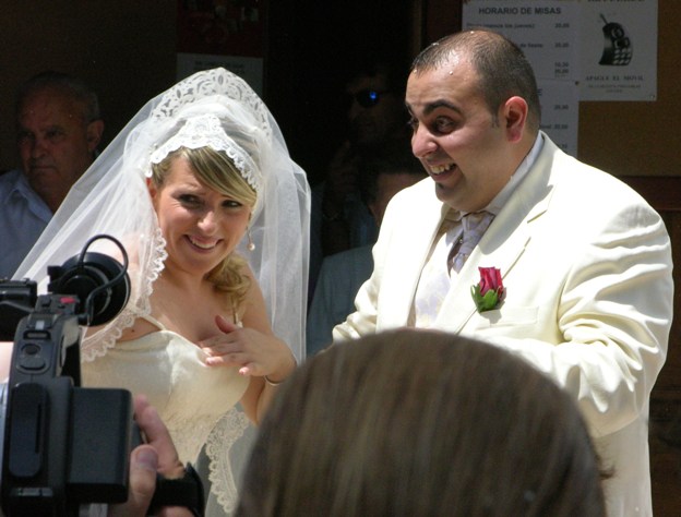 Vane y Juan el da de su boda el 30 de Julio 2006