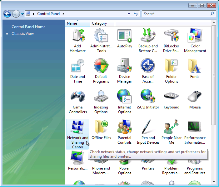Windows Vista Administrative Shares