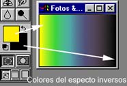 Colores del espectro inversos