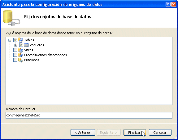 Figura 12. Ya tenemos los datos de la base de datos indicada en la cadena de conexión