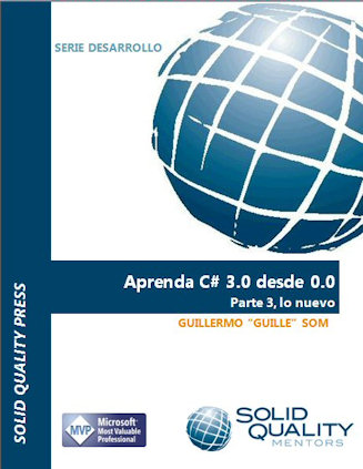 Portada del libro Aprenda C# 3.0 desde 0.0 - Parte 3, lo nuevo