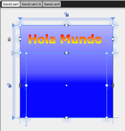 Figura 6. La segunda escena en modo diseño