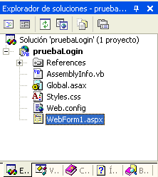 Figura 1. La soluci�n reci�n creada