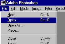 File + Open ... el men�