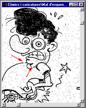 � Por ah� se escapar� la pintura !