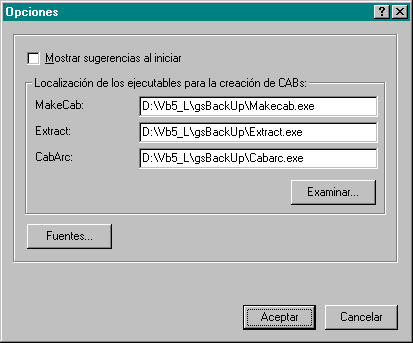 Configuraci�n (Opciones)