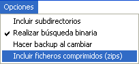 Figura 4. El men� de opciones