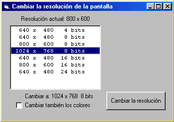 el programa en ejecuci�n