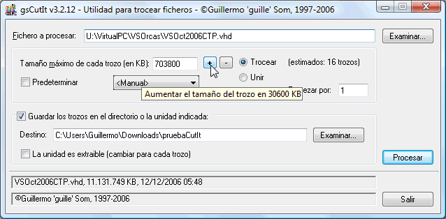 La utilidad en tiempo de ejecuci�n