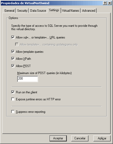 Ficha de Configuracin