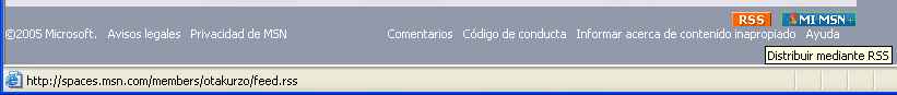 RSS de Mi Espacio MSN