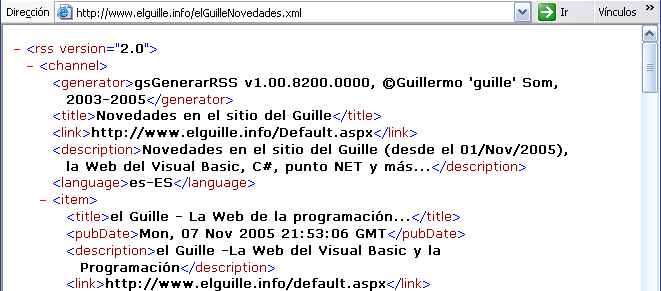 RSS Novedades de elGuille