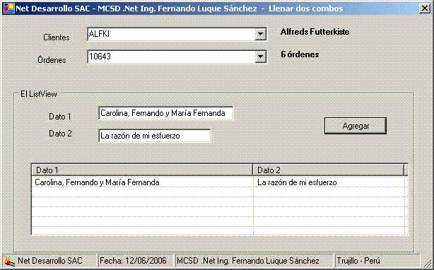 ComboBox y base de datos