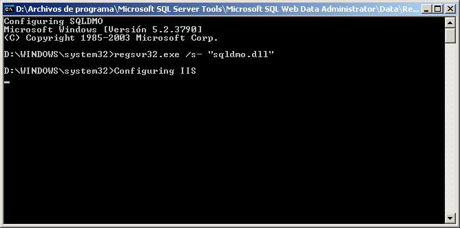 Instalando y Configurando MSDE y SQL Web Data Administrator