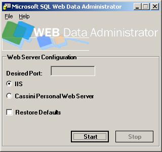 Instalando y Configurando MSDE y SQL Web Data Administrator