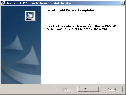 Instalando ASP.NET Web Matrix