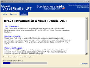 Instalando Visual Studio .NET 2003