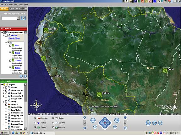 Coordenadas en Google Earth