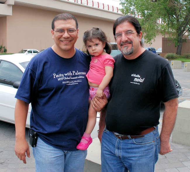 Con Roberto y su hija