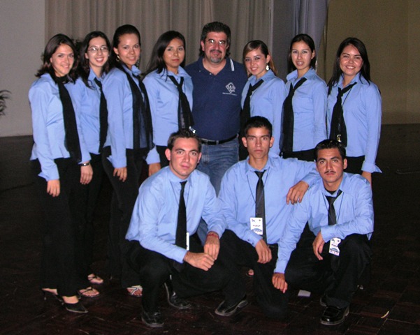Con la gente del "staff"