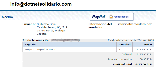 Donación para dotNetSolidario