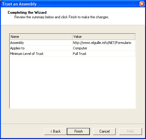 Figura 12. Resumen de lo que hemos configurado