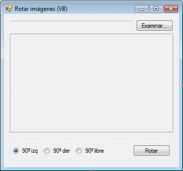 Figura 1. El formulario en modo diseño