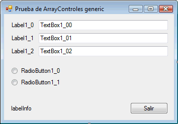 El formulario en modo de diseo