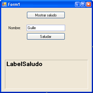 Figura 2. El formulario de la aplicaci�n de Visual Basic