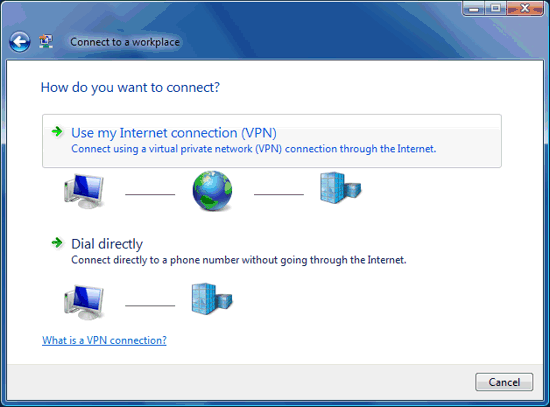 Figura 12. Usar la conexión VPN
