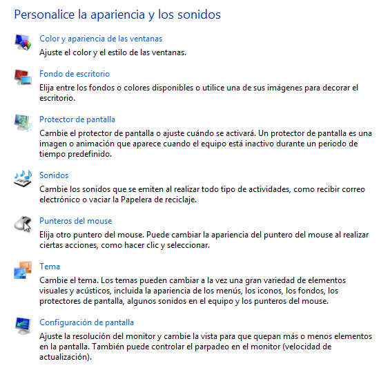 Personalizar