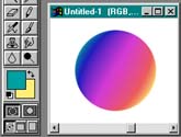 Un degradado de colores