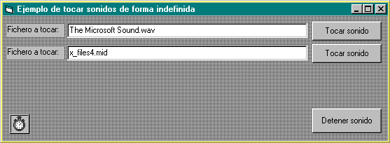 el ejemplo para tocar de forma repetitiva