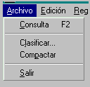 Menú de Archivo